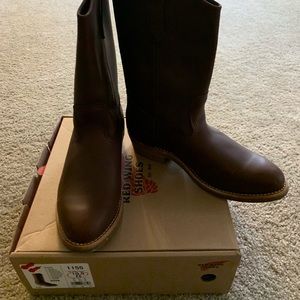 Red Wing NailSeat men’s brown leather boots